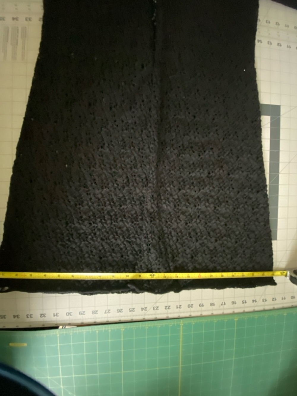 Eileen Fisher M Black Lacy Light Weight Wool Lacey Cardigan Elbow Length Sleeves - Picture 12 of 14